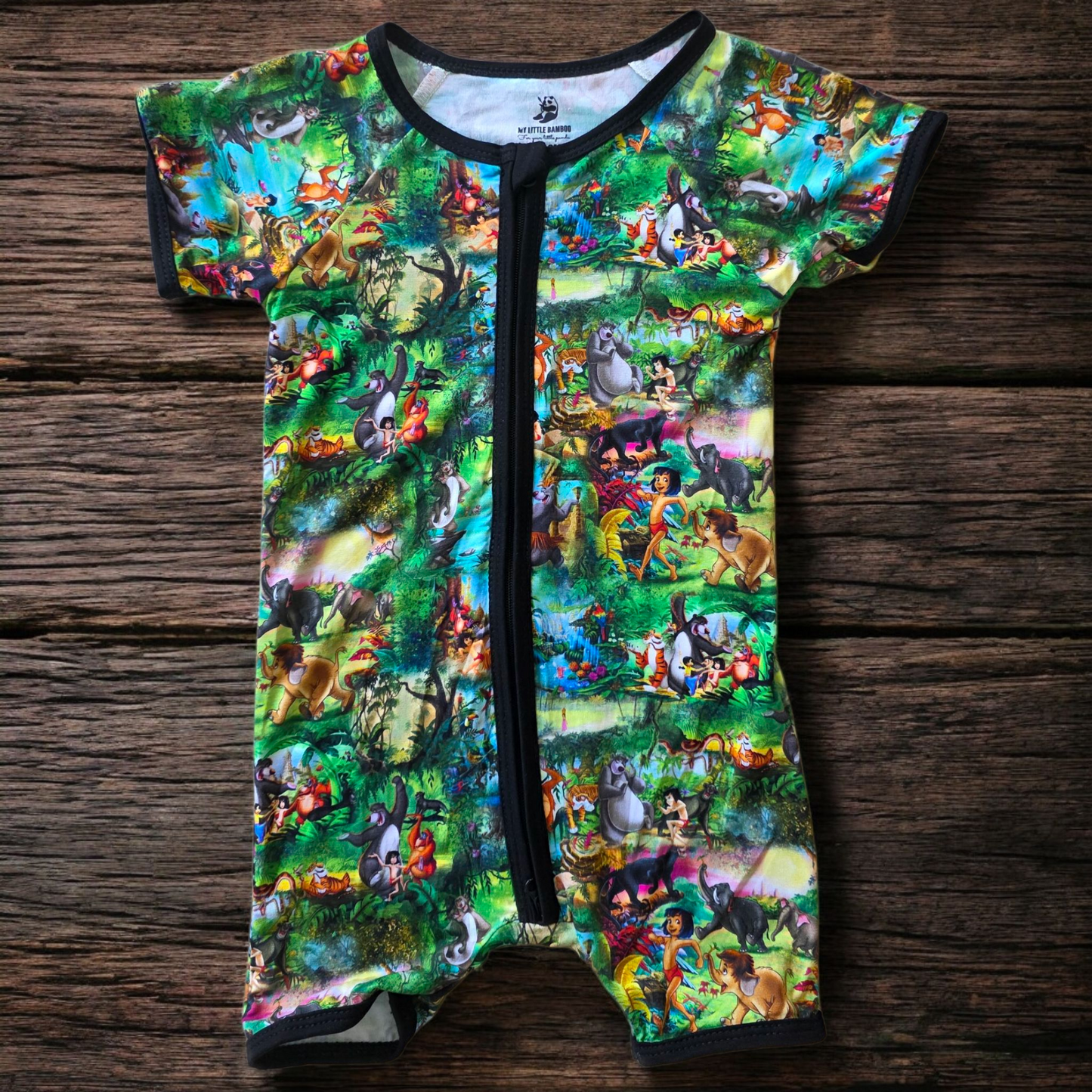 Jungle short onesie